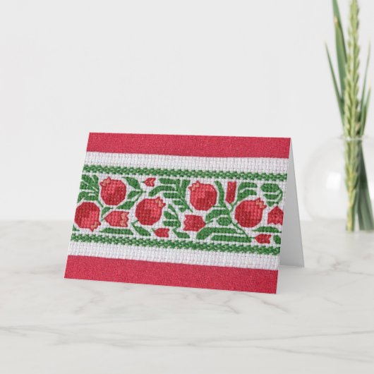 Granaatappels en zijden briefkaart (Voorkant)