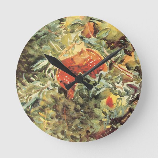 Granaatappels II door John Singer Sargent Ronde Klok (Voorkant)