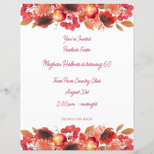 Granaatappels, papavers en bessen Papier (Voorkant)