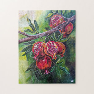 Granaatappels van de herfst oogst door Alfred Fox Legpuzzel
