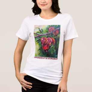 Granaatappels van de herfst oogst door Alfred Fox Tri-Blend Shirt