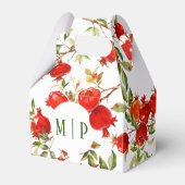 Granaatappels waterverf thema Heldere kleuren Bedankdoosjes (Voorkant Zijde)