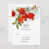 Granaatappels waterverf thema Heldere kleuren Briefkaart (Voorkant / Achterkant)