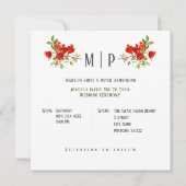 Granaatappels waterverf thema Heldere kleuren Kaart (Achterkant)