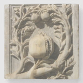Granaatappelsteen gesneden kunst Granada Onderzett Stenen Onderzetter (Voorkant)