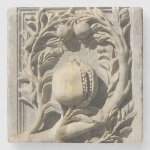 Granaatappelsteen gesneden kunst Granada Onderzett Stenen Onderzetter