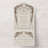 granaatappeluitnodiging Alles in één All In One Uitnodiging (Binnen)