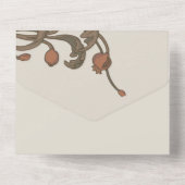 granaatappeluitnodiging Alles in één All In One Uitnodiging (Achterkant)