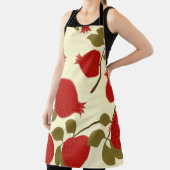 Granaatappelvruchten: Cartoon gele achtergrond Schort (Insitu)