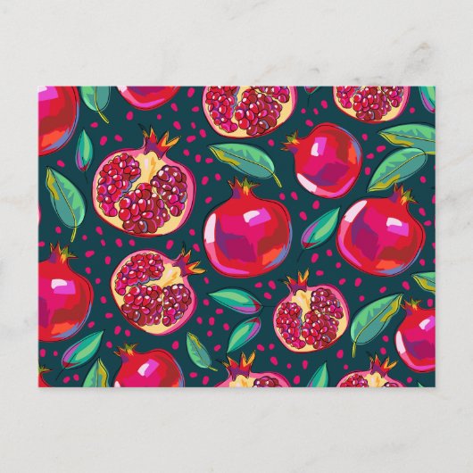 granaatvormig patroon briefkaart (Voorkant)