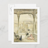 Granada (Alhambra), bord 9 van "Schetsen van Spai" Briefkaart (Voorkant / Achterkant)