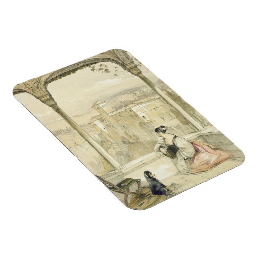 Granada (Alhambra), bord 9 van "Schetsen van Spai" Magneet (Rechterzijde)