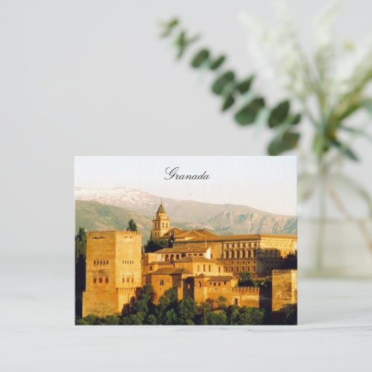 granada alhambra briefkaart (Staand voorkant)