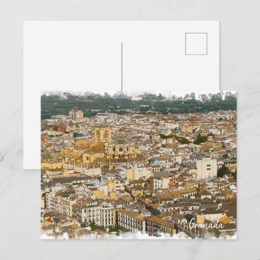 Granada Art - The Real Spain Briefkaart (Voorkant / Achterkant)