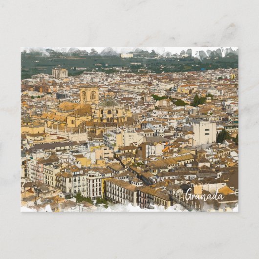 Granada Art - The Real Spain Briefkaart (Voorkant)