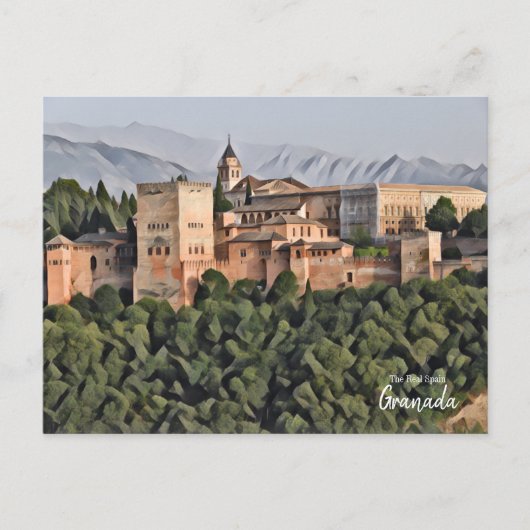 Granada Art - The Real Spain Briefkaart (Voorkant)