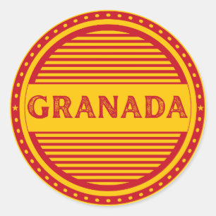Granada City Pride Embleem – Spaanse identiteit Ronde Sticker