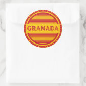 Granada City Pride Embleem – Spaanse identiteit Ronde Sticker (Tas)