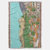 Granada Cityview Spanje Landscape Illustration Deken (Voorkant Verticaal)
