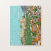 Granada Cityview Spanje Landscape Illustration Legpuzzel (Verticaal)