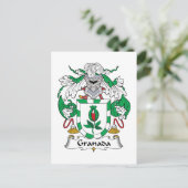 Granada Family Crest Briefkaart (Staand voorkant)