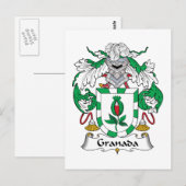 Granada Family Crest Briefkaart (Voorkant / Achterkant)