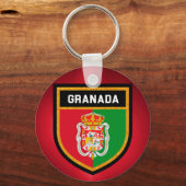 Granada Flag Sleutelhanger (Voorkant)