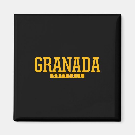 Granada High School Softbal Magneet (Voorkant)