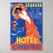 Granada Hotel Alhambra Palace Poster (Voorkant)