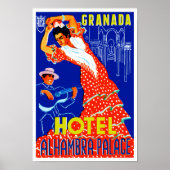 Granada Hotel Alhambra Palace Poster (Voorkant)