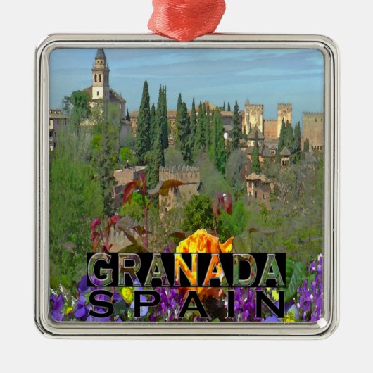 Granada Metalen Ornament (Voorkant)