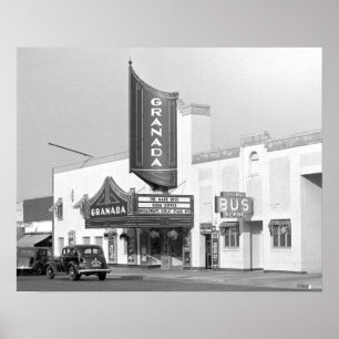 Granada Movie Theater, 1938.  foto Poster
