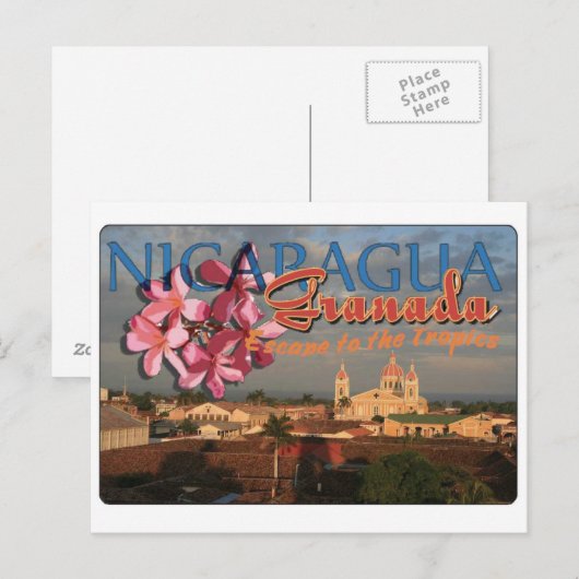 Granada Nicaragua Briefkaart (Voorkant / Achterkant)
