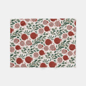 Granada: Patroon van Granaatappels Fleece Deken (Voorkant (Horizontaal))