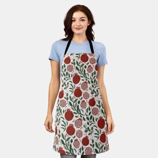 Granada: Patroon van Granaatappels Schort (Gedragen)