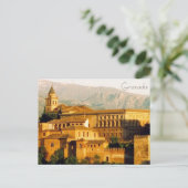 granada red alhambra briefkaart (Staand voorkant)