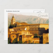 granada red alhambra briefkaart (Voorkant / Achterkant)