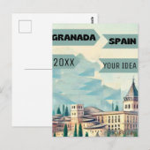 Granada Reis Poster - Spanje Reis Pos Briefkaart (Voorkant / Achterkant)