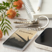 Granada souvenir Rechthoek (dubbelzijdig) Sleutelh Sleutelhanger (Voorkant Rechts)