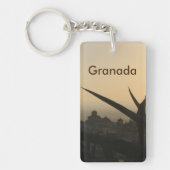 Granada souvenir Rechthoek (dubbelzijdig) Sleutelh Sleutelhanger (Voorkant)