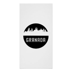 Granada Spaanse steden Perfect Poster