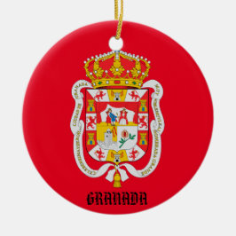 Granada Spain Custom Ceramic Ornament