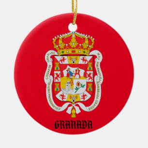 Granada Spain Custom Ceramic Ornament