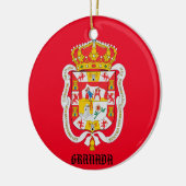 Granada Spain Custom Ceramic Ornament (Links)