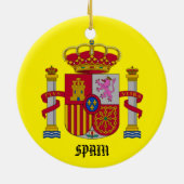 Granada Spain Custom Ceramic Ornament (Achterkant)