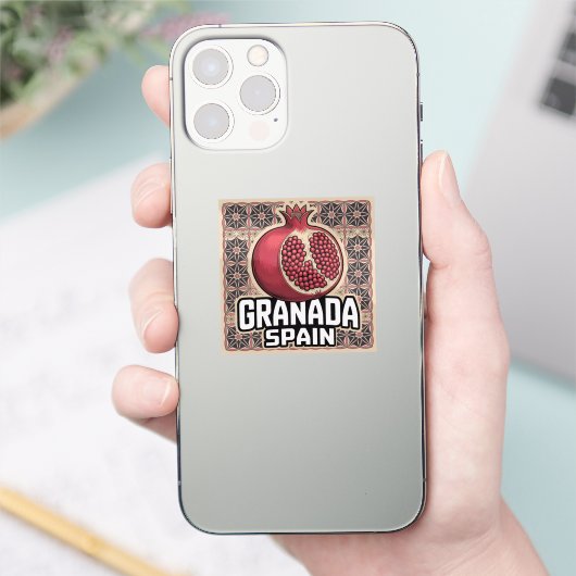 Granada Spain Pomegranate Sticker (Telefoon)