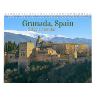 Granada, Spanje 2027 Agenda Kalender