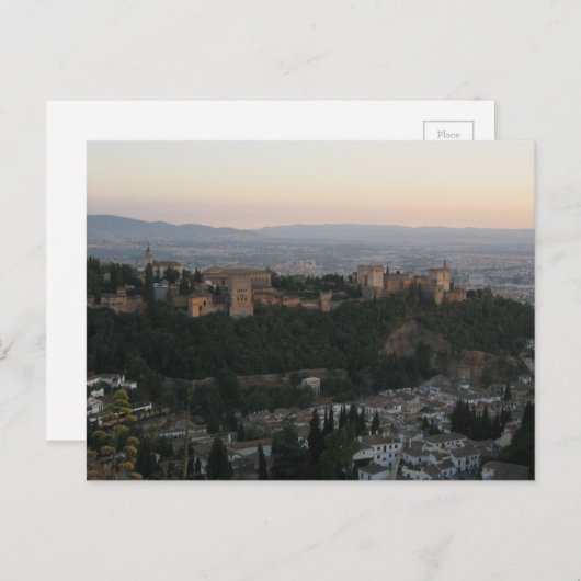 Granada Spanje, Alhambra Briefkaart (Voorkant / Achterkant)