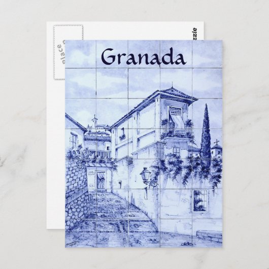 Granada, Spanje Briefkaart (Voorkant / Achterkant)