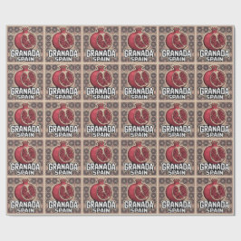 Granada Spanje Granaatappel Sticker Cadeaupapier